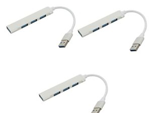 Mobestech 3 pcs Device Computer Useful Expansion Aluminium USB Slim for Type Office Transfer Dongle Multi-Function Laptop Port Data Hub High- Adapter Extension Multiport Devices Portable