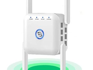 SUZLA WiFi Extender Internet Signal Booster and Amplifier - Long Range up to 6500sq.ft and 25 Devices