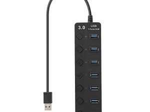 Tosuny USB Hub with Key Switch Power Adapter