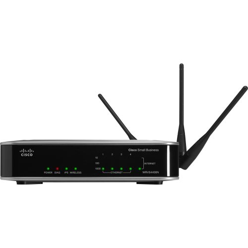 Cisco Wrvs4400n Ieee 802.11N Wireless Security Router . Refurbished . 2.40 Ghz Ism Band . 3 X Antenna . 270 Mbps Wireless Speed . 4 X Network Port . 1 X Broadband Port . Gigabit Ethernet Desktop "Product Type: Wireless Devices/Wireless Routers" Cisco Wrvs4400n Ieee 802.11N Wireless Security Router . Refurbished . 2.40 Ghz Ism Band . 3 X Antenna . 270 Mbps Wireless Speed . 4 X Network Port . 1 X Broadband Port . Gigabit Ethernet Desktop "Product Type: Wireless Devices/Wireless Routers"