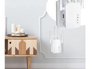 WiFi Extender Signal Booster 2.4ghz Quad Antenna 300m Repeater Signal Amplifier Wireless WiFi Expander Signal Booster Link to Multi Devices