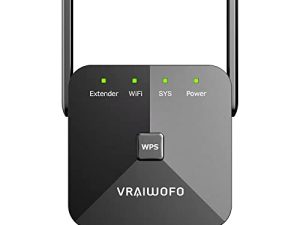 Vraiwofo 2022 Release WiFi Extender Signal Range Booster – WiFi Repeater Covers up to 9200 Ft² & 45 Devices