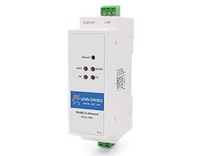 Lubeby Smart Din Rail RS485 to Ethernet Converters Compact Ethernet Serial Servers USR-DR302 X 1 Set