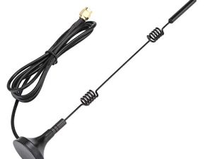 2.4/5GHZ WiFi Antenna SMA 12dBi High Gain Dual Band Omnidirectional Router Antenna with Magnetic Suction Base for Most Router WiFi Devices (3 Meters)