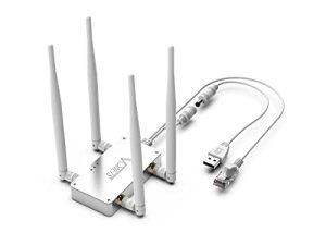 Vonets VBG1200 2.4GHz/5GHz Mini WiFi Bridge Ethernet/Wireless Repeater/Router/WiFi Signal Range Extender Industrial Powered by DC/USB with 1 RJ45 Male for DVR IP Camera