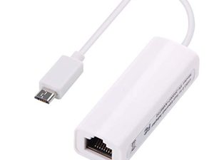 Micro USB to RJ45 Female OTG 100Mbps Fast Ethernet Network Adapter Compalite with Tablet PC/Laptop (Windows