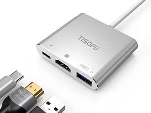 USB C HUB Hdmi Adapter - 3-in-1 USBC to HDMI with 4K HDMI 100W USB-C PD USB 3.0 Data Ports MacBook Dongle Compatible for MacBook Air/Pro XPS and More Type C Devices