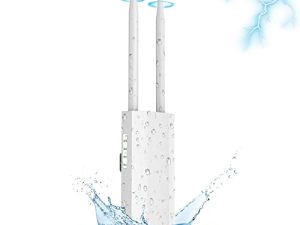 Two Gigabit Ports Outdoor WiFi Extender Wireless Access Point 48V PoE Adapter IP66 Weatherproof AC1200 Dual Band 2.4G 5Ghz WiFi Access Point 4Modes