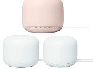 Google Nest WiFi - AC2200 (2nd Generation) Router and Add On Access Point Mesh Wi-Fi System (3-Pack