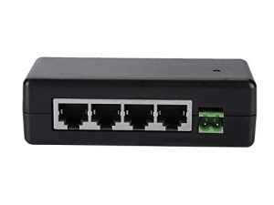 PoE Ethernet Power Supply 4 Port POE DC 12V-48V Power Adapter Injector for IP Camera 802.3af/802.3at Device