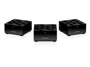 NETGEAR Nighthawk Advanced Whole Home Mesh WiFi 6 System (MK63S) with Free Armor Security – AX1800 Router with 2 Satellite Extenders