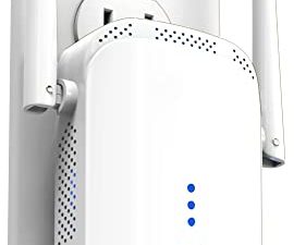 All-New 2022 WiFi Extender Internet Signal Booster and Amplifier - Long Range Coverage up to 35 Devices