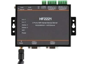 HF2221 2 Ports WiFi Serial Device Server RS232/RS422/RS485 to Ethernet/Wi-Fi Serial Server