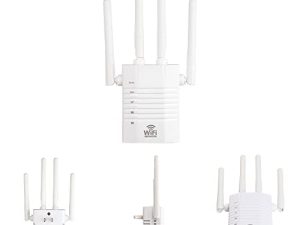 WiFi Extenders Signal Booster with Ethernet Port /WiFi Repeater /WiFi Internet Booster /Higher Speed 1200mbps for 2.4GHz 5.8GHz Wireless Routers Hotspot Points /Coverage 5000sq /Support 30 Devices