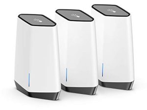 NETGEAR Orbi Pro WiFi 6 Tri-band Mesh System for Business or Home (SXK80B3) - Router with 2 Satellite Extenders | 4 SSIDs