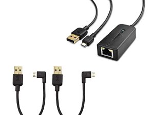 Cable Matters Micro USB to Ethernet Adapter Up to 480Mbps for Streaming Sticks Including Chromecast