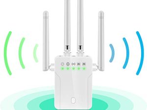 WiFi Range Extender Signal Booster - 1200Mbps WiFi Extender Covers up to 9800sq.ft