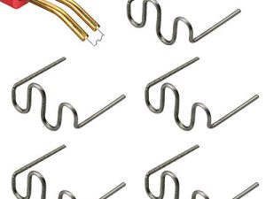 500pcs Welding Rods Hot Staple Wave Hot Staples Bumper Repair Welding Wire Hot Staple Repair Machine Plastic Welding Stainless Steel for All Cars Wave Staples 0.8mm