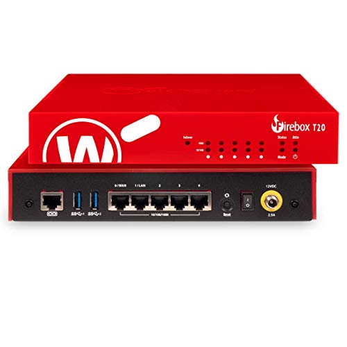 WatchGuard Firebox T20 Security Appliance with 1-yr Standard Support (WGT20001-WW) WatchGuard Firebox T20 Security Appliance with 1-yr Standard Support (WGT20001-WW)