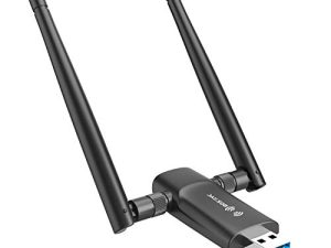 Wireless USB WiFi Adapter for PC - Nineplus 1200Mbps Dual 5Dbi Antennas 5G/2.4G WiFi Adapter for Desktop PC Laptop Windows11/10/8/8.1/7/Vista/XP