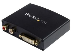Startech Connect A Dvi-D Source Device With Rca Audio To An Hdmi Monitor/Television - Dis - By "Startech" - Prod. Class: Network Hardware/Repeater / Transceiver