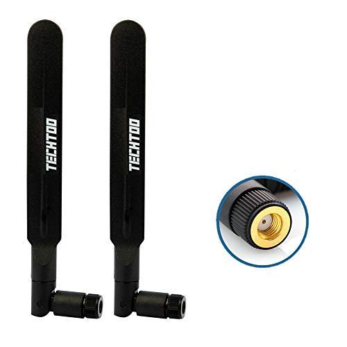 TECHTOO 3G 4G LTE Antenna Wide Band 5dbi 700-2600Mhz Omni Directional GSM WiFi Antenna with RP SMA Connector for CEP Router Access Point Wireless Rang Extender and Other Network Device (2Pack) TECHTOO 3G 4G LTE Antenna Wide Band 5dbi 700-2600Mhz Omni Directional GSM WiFi Antenna with RP SMA Connector for CEP Router Access Point Wireless Rang Extender and Other Network Device (2Pack)