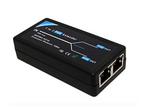 Revotech 2 Port POE Extender POE+ Repeater 100 Meters(328 ft) Extender 1 in 2 Out Comply IEEE 802.3af/at Standard 10