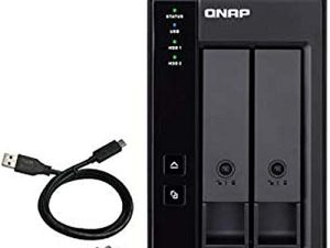 QNAP TR-002 2 Bay Desktop NAS Expansion - Optional Use as a Direct-Attached Storage Device