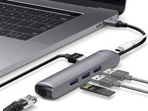 elago 6 in 1 Ethernet for MacBook Pro and Other USB Type-C Devices [Ethernet Port