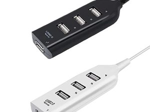 Inner Peace Ultra-Slim USB 4-Port Hub Compatible with All Devices and Mobile Hard Drives | Long-Term Use Portable Device.