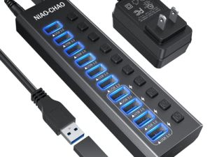 Powered USB C Hub [   ] 10-Port Powered USB Hub