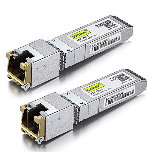 10GBase-T SFP+ Transceivers 10GBase-T SFP+ Transceivers