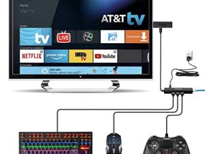 Fire Stick OTG Cable Bundle Ethernet Adapter for Alexa Streaming Device